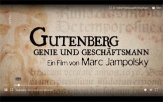 Screenshot Video Gutenberg Arte