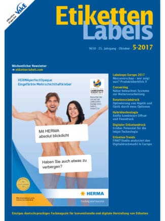 Titelseite Etiketten Labels Ausgabe 5/2017