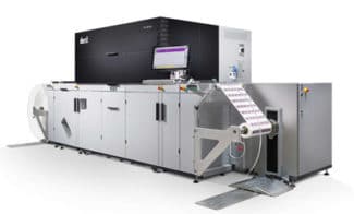 Das neue UV-Inkjet-System Tau RSCi bietet einen erhöhten Spitzendurchsatz von 100 m/min