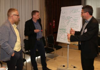 Eindrücke von der ersten Round-table-Veranstaltung der VskE zur Gründung des Arbeitskreises Nachhaltigkeit