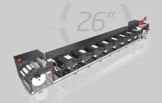 Die neue 26-Zoll breite Nilpeter FA ermöglicht es auch Etikettendruckern in den wachsenden Markt für flexible Verpackungen einzusteigen (Quelle: Nilpeter)