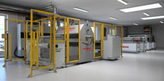 Die neue Hightech-Laboreinrichtung in Dänemark bietet Corona- und Plasma-Rolle-zu-Rolle-Tests von Substraten zur genauen Simulation der kommerziellen Produktion (Quelle: Vetaphone)