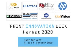 Diese Firmen haben bereits Ihre Teilnahme bei der PRINT INNOVATION WEEK fest zugesagt. Das Informationsspektrum reicht von Workflowthemen über den Druck bis zur Weiterverarbeitung.