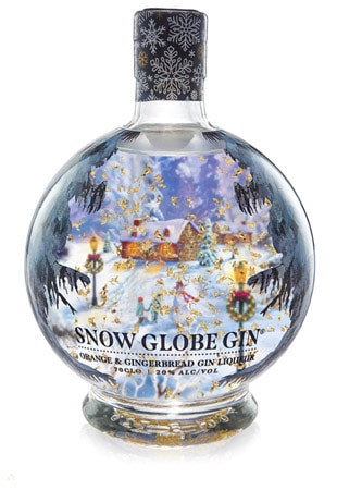 Der 360-Grad-Shrink-Sleeve verleiht dem Snow Globe Gin eine sehr festliche Note (Quelle: Berkshire Labels)