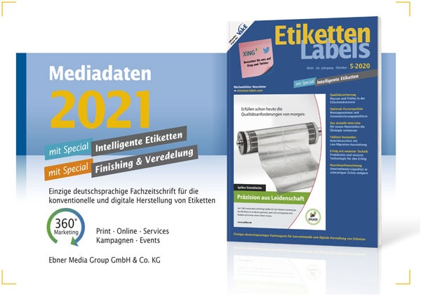 Titelseite Mediadaten Etiketten-Labels