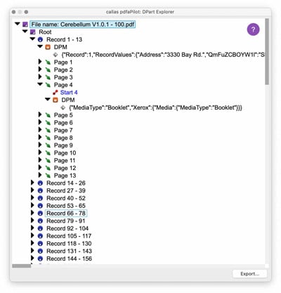 Mit DPart-Metadaten ist es möglich, PDF-Dateien, die aus einzelnen Teilen bestehen, in Datensätze zu gliedern und automatisiert zu verarbeiten (Quelle: callas Software)