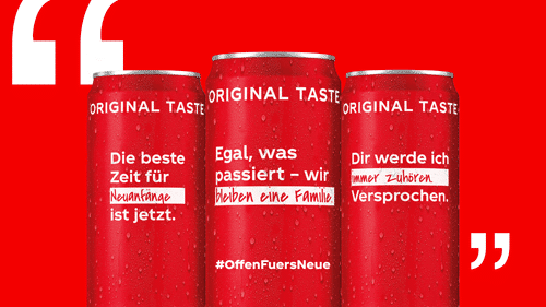Coca Cola realisierte gemeinsam mit All4Labels eine Kampagne für neue Ideen und einer Auflage von 15 Millionen im Digitaldruck individualisierten Sleeve-Etiketten (Quelle: All4Labels)