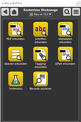 Beim Download der Testversionen oder Kauf von pdfaPilot und pdfToolbox legt callas acht neue Tolls kostenlos dazu (Quelle: callas)