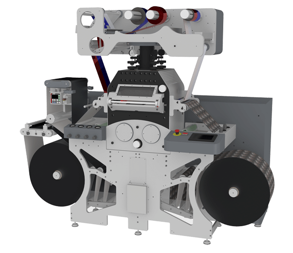 Die HOTFB330 als Stand Alone Variante für die hochwertige Veredelung von Etiketten (Quelle: GM)