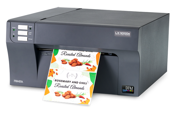 Der neue DTM Print LX3000e eignet sich mit seinem großen Tintensystem auch für mittlere Etikettenauflagen (Quelle: DTM Print)