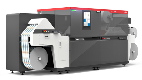 Digitales Laserstanzen mit der GSL1400 komplettiert die digitale Etikettenproduktion und soll die Verarbeitung auf ein neues Level bringen (Quelle: Trotec)