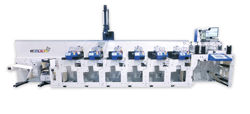 Die Focus eFlex – hier eine Sechsfarben mit Wendkreuz - ist eine modulare Maschine, die bei TOPS als Achtfarben-Version mit zusätzlichen Elementen ausgestattet, installiert wurde (Quelle: Focus) 