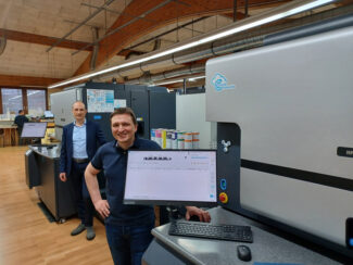 Die neue HP Indigo 8000 bei der Gebr. Stehle & Co. GmbH ist die erste in Deutschland