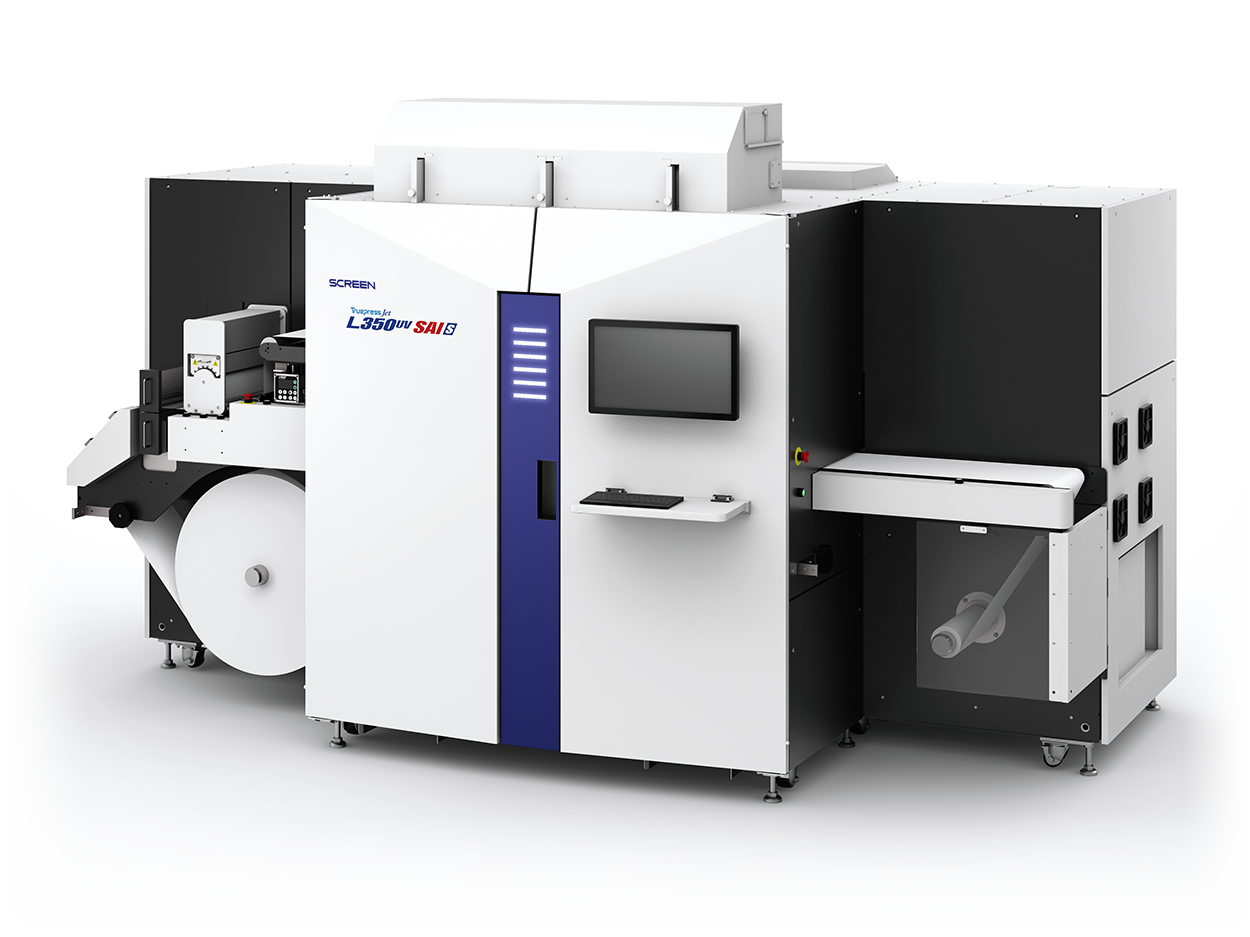 Die Inkjet-Etiketten-Digitaldruckmaschine der SAI-Serie von Screen zeichnet sich insbesondere durch eine ausgezeichnete Farbwiedergabe und niedrigen Energieverbrauch aus (Quelle: Screen)