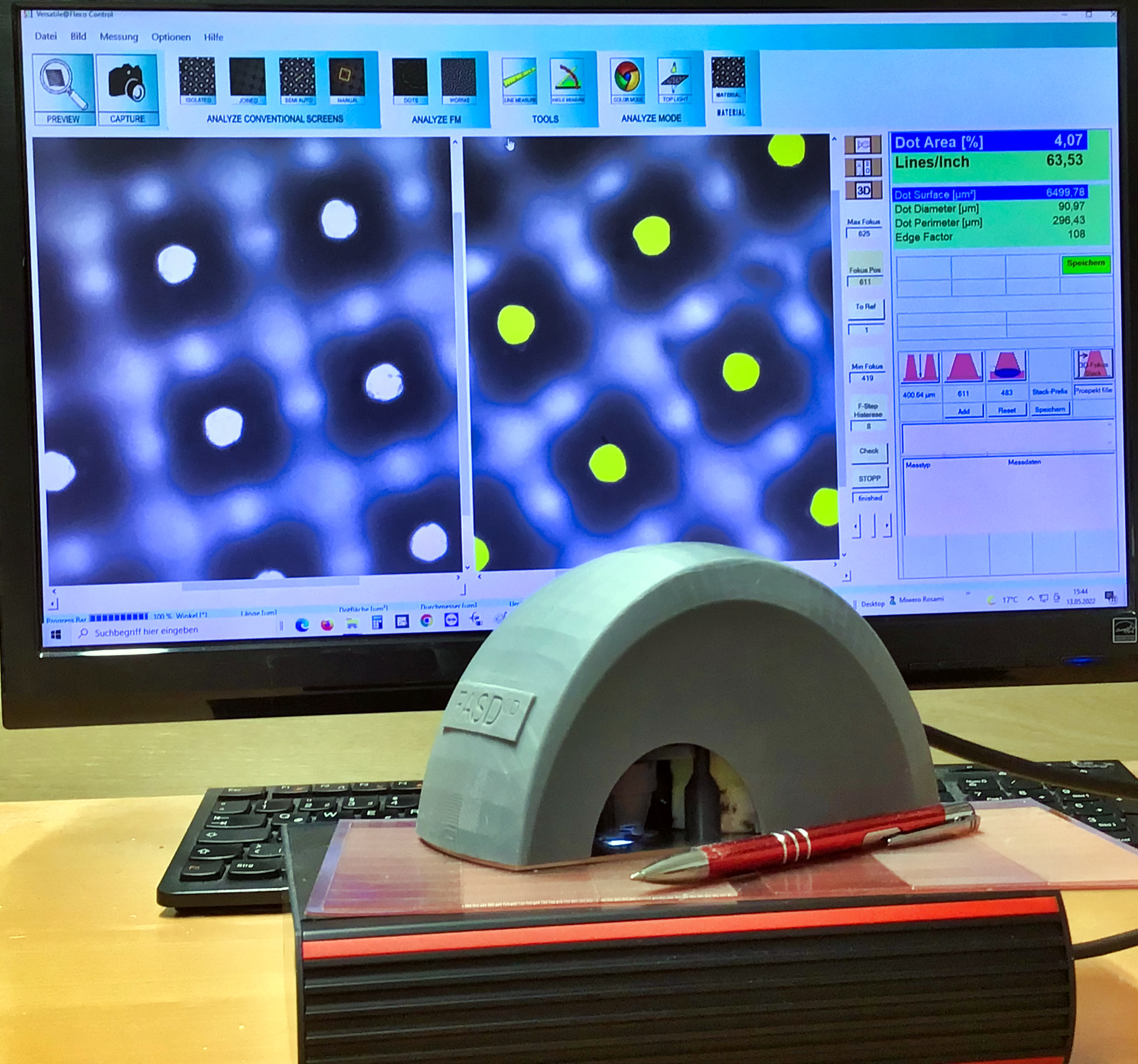 Das neue Messgerät FADS3D von Sibress bietet ein umfassendes Funktionsspektrum für die zwei- und dreidimensionale Analyse von Flexodruckplatten