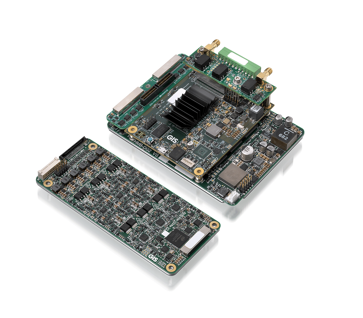 GIS Head Management Board und Analog Head Board für den KM1024a (Quelle: GIS)