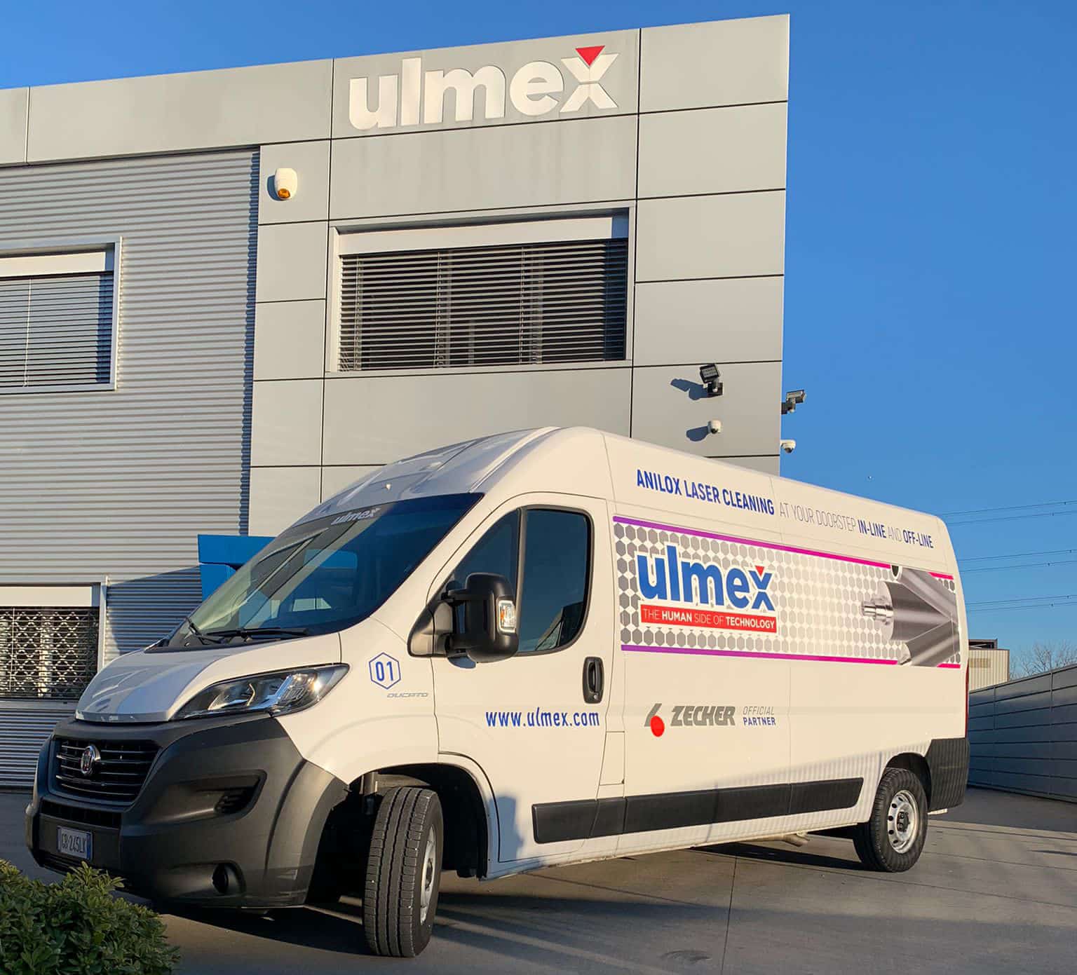 Ulmex zeigt nicht nur das neue Laserreinigungssystem für Rasterwalzen, sondern führt auch einen mobilen Reinigungsservice ein (Quelle: Ulmex)