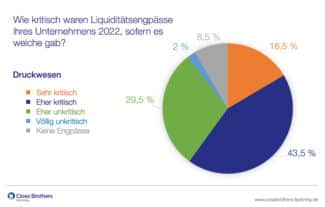 Umfrage Druckwesen, Liquiditätsengpässe 2022