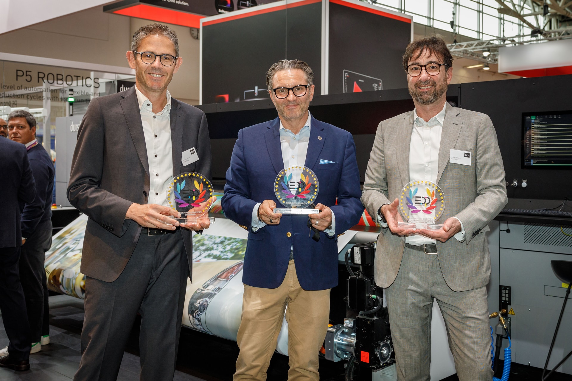 Gleich drei Awards erhielt die Durst Group für ihre digitalen Produktionsmaschinen und Software (Quelle: Durst Group)