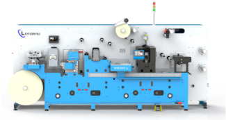 Beispiel für eine der zahlreichen Maschinen auf der Labelexpo: Lemorau Smart-L Premium, eine kompakte digitale Finishing-Maschine (Quelle: Lemorau)