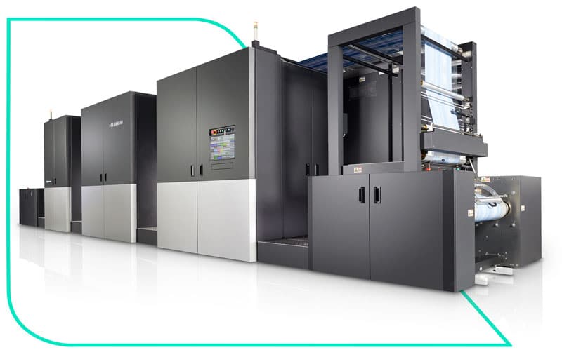 Zu den zahlreichen Exponaten von Fujifilm auf der Labelexpo gehört die Jet Press FP790 zur Produktion von flexiblen Verpackungen (Quelle: Fujifilm)