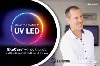Etimark setzt auf LED-härtende Druckfarben , da sich die Druckgeschwindigkeit, die Prozesssicherheit und die Nachhaltigkeit erhöhen und gleichzeitig der Wartungsaufwand reduzieren lassen (Quelle: Flint Group)
