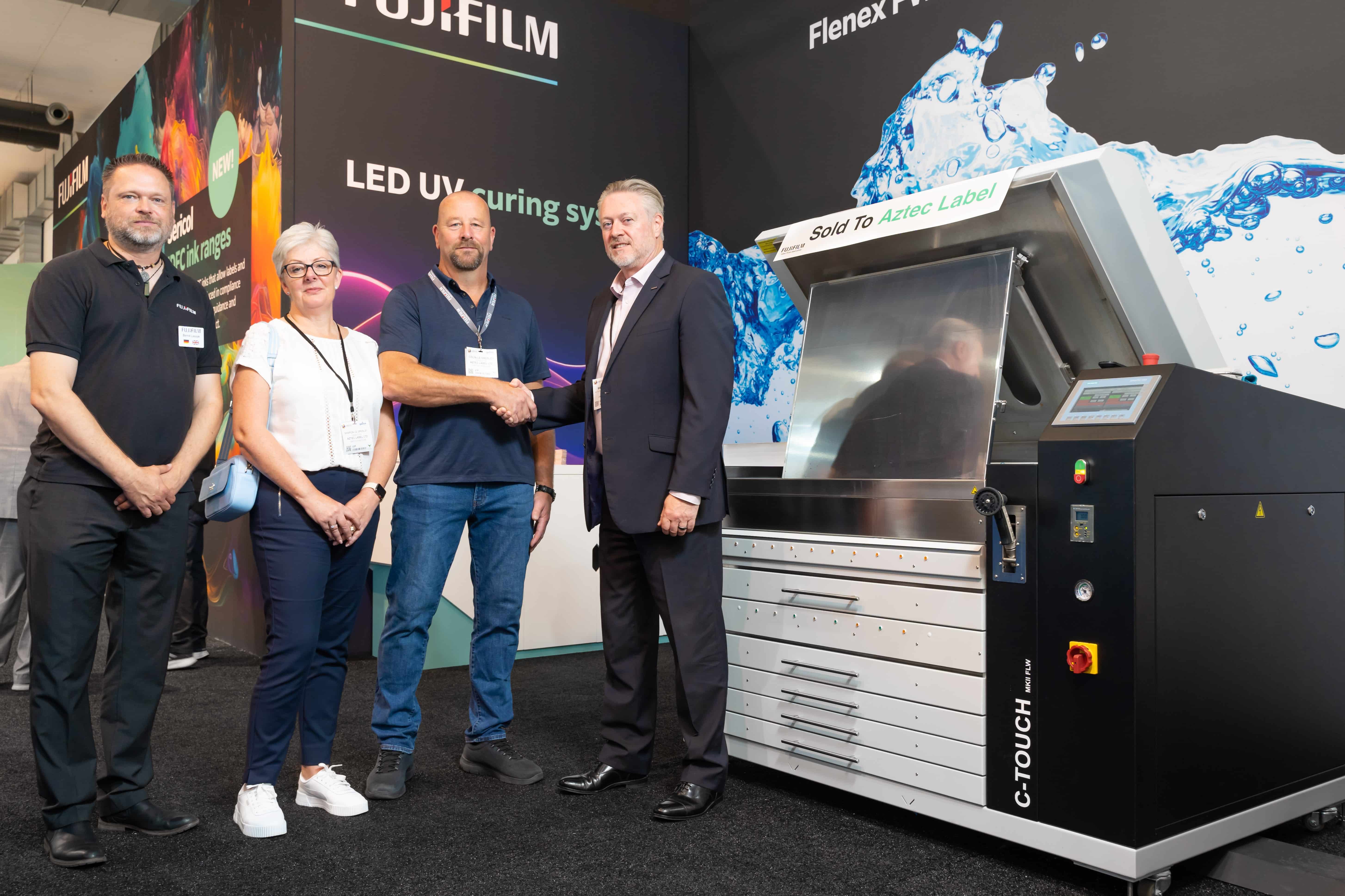 Actec Label schloss auf der Labelexpo Europe den Kauf mehrer Systeme von Fujifilm ab (Quelle: Fujifilm)