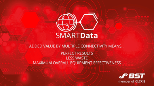 Mit SmartData ermöglicht BST die gesamtheitliche Betrachtung komplexer Produktionsprozesse. Diese zu bedienen, steuern, analysieren, optimieren und dokumentieren wird mit SmartData an zentraler Stelle einfach möglich (Quelle: BST)