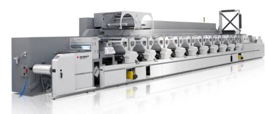Inline-Flexodruckmaschinen mit hohem Automatisierungsgrad eignen sich für den Einsatz von oneECG und erhöhen Effizienz und Produktivität (Quelle: Bobst)
