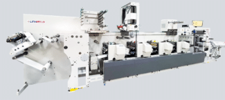 Die neue Link Label Flexodruckmaschine FLX, die den Einstieg in die Produktion flexibler Verpackungen unterstützt (Quelle: Link Label Machinery)