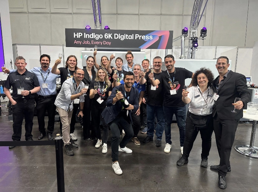 Das Team von ABG und HP auf der Labelexpo (Quelle: ABG)