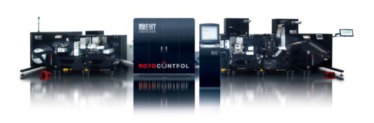 Rotocontrol EMT DT 2.0 ist eine Hybridmaschine für die Kombination von Flexo- und Digitaldruck (Quelle: Rotocontrol)
