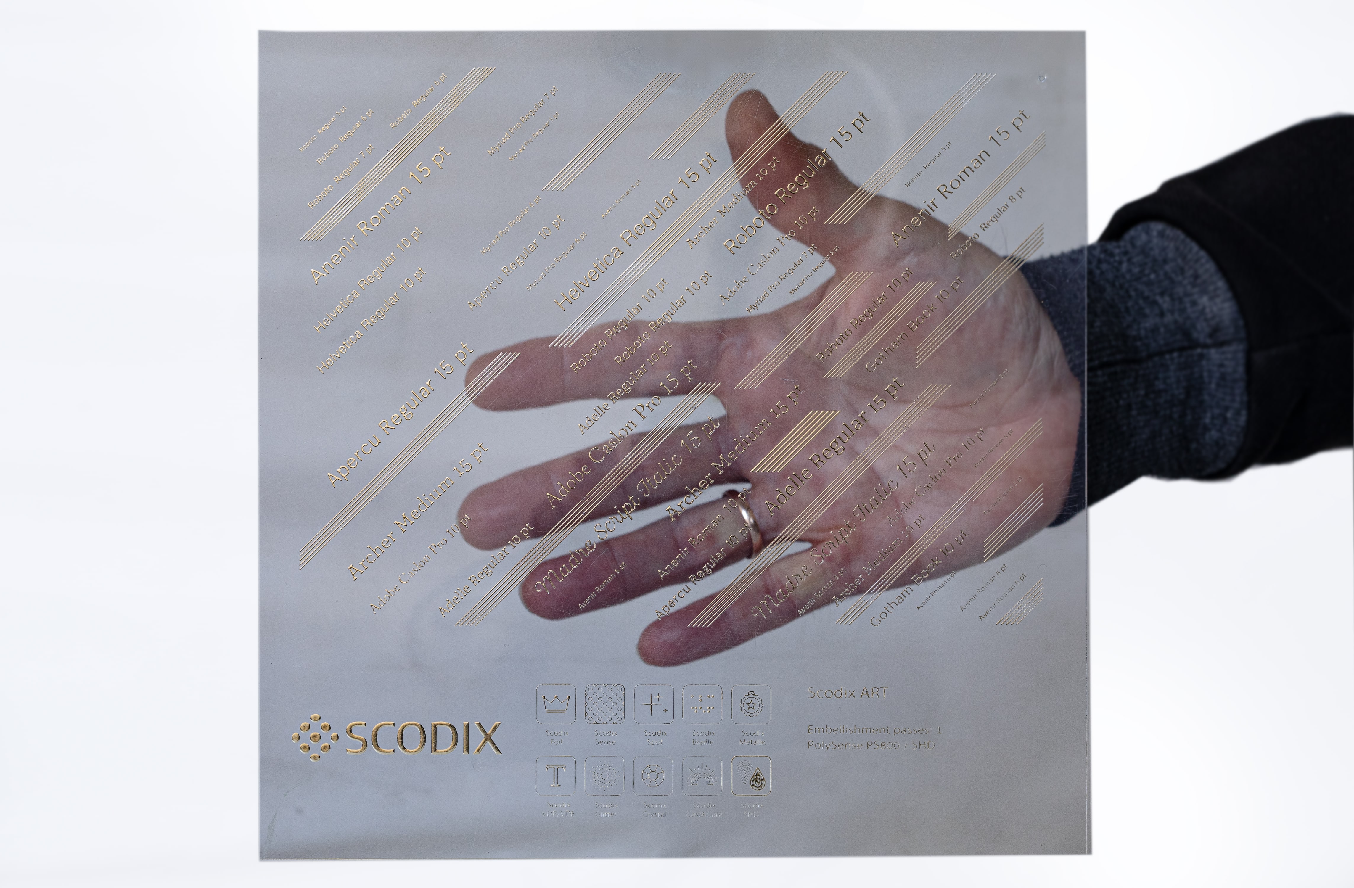 Scodix Transparent ist eine von sechs neuen Anwendungen, die Scodix auf den Markt gebracht hat. Die Druckmaschinen bieten nun 16 Veredelungsoptionen auf einer einzigen Plattform (Quelle: Scodix)