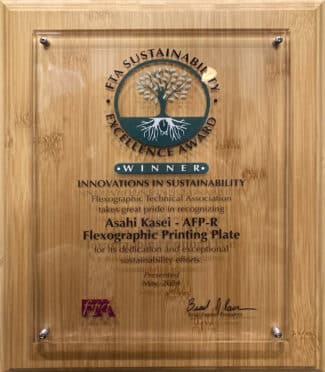 Die FTA-Auszeichnung für Asahi und seine AFP-R-Platte (Quelle: Asahi)