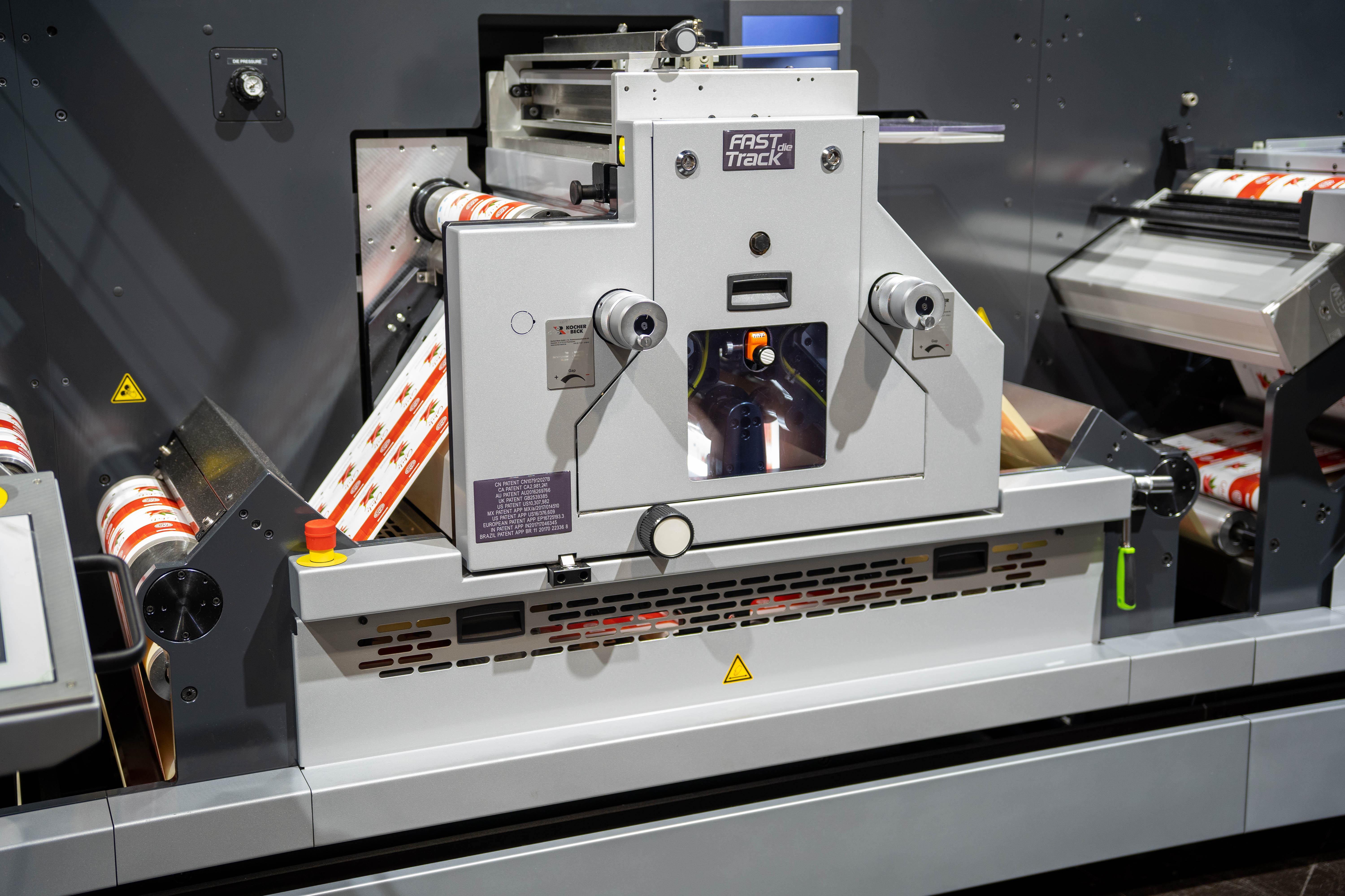 Blick auf die Digicon-Einheit Fast Track Die, die bereits auf der drupa präsentiert wurde (Quelle: ABG)