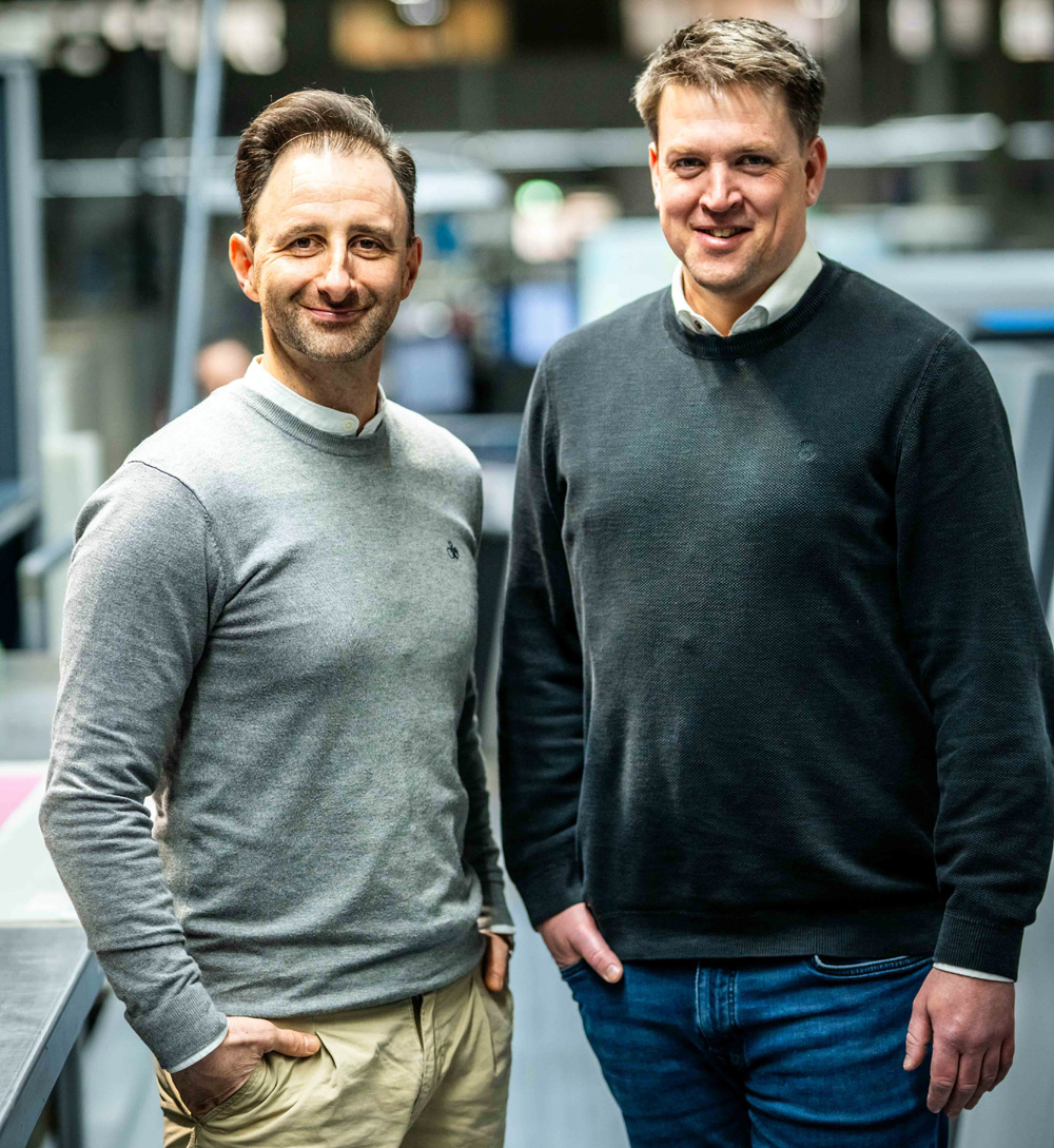 Supply-Chain-Experten bei Faller Packaging: Gerardo Rendina (li.), Vice President IT & Digitization und Nils Höpker, Leiter Director Executive Projects (Quelle: Fokus Schwarzwald)