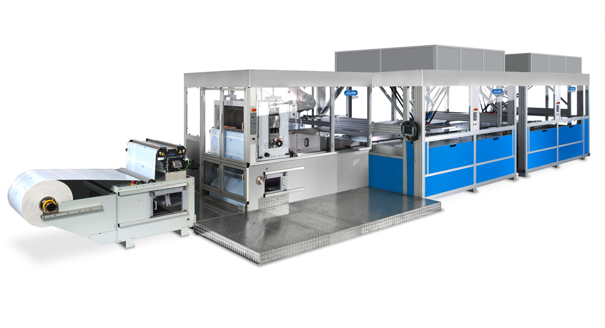Mit der Twin Spider-Konfiguration bietet die RSM410 IML/MX ein programmierbares, roboterautomatisiertes Stapel- und Zählsystem (Quelle: Schobertechnologies)