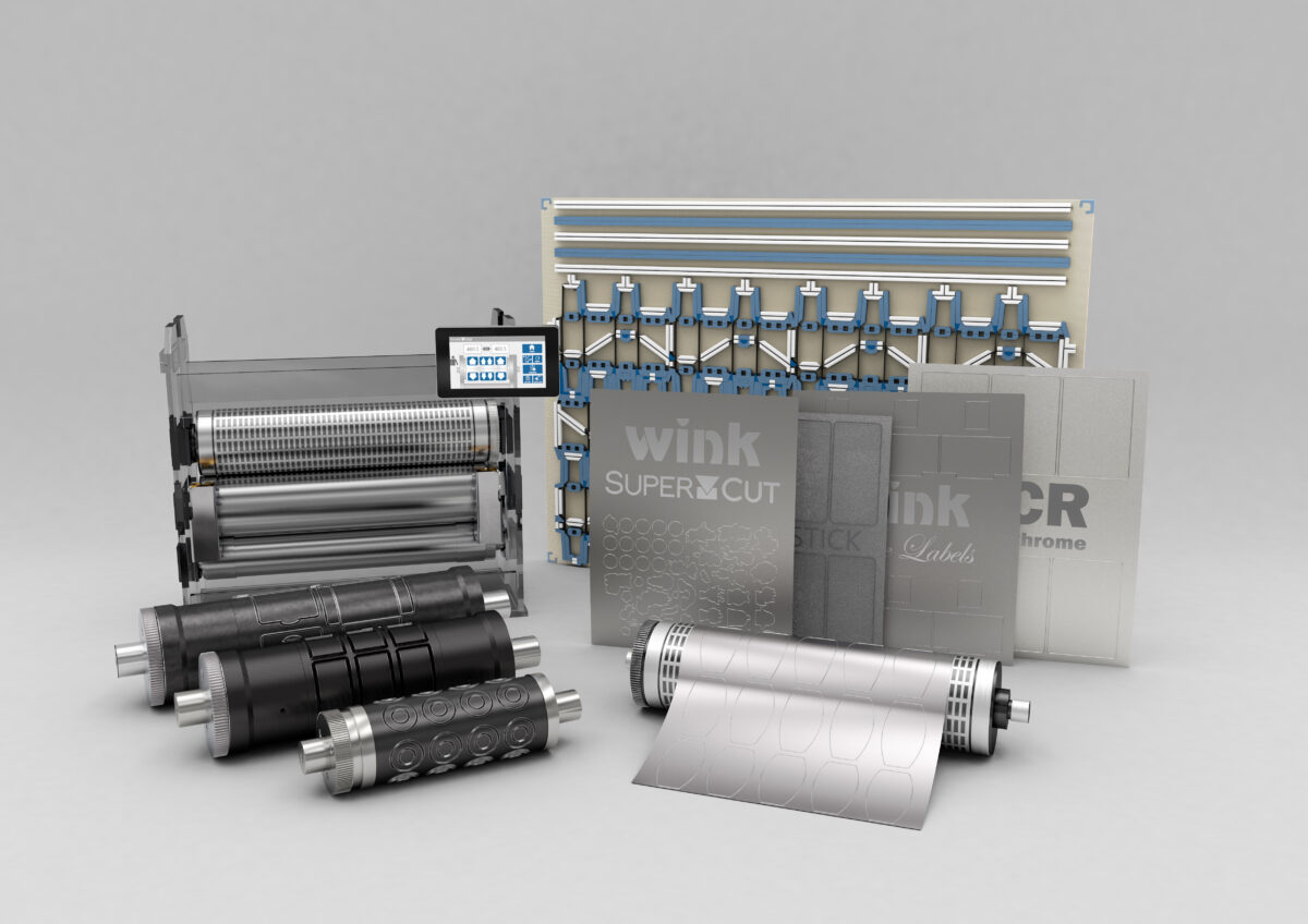 Auf der Labelexpo wird es SuperCut Stanzbleche, SmartGap Touch Gegendruckzylinder und PinTec Stanzzylinder von Wink zu sehen geben (Quelle: Wink)