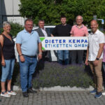 Die Dieter Kempa Etiketten GmbH erhält Besuch von Harald Danzl, CSU-Bürgermeisterkandidat auf kommunaler Ebene in Feucht (Quelle: Dieter Kempa Etiketten GmbH)