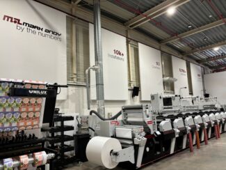 Die Flexodruckmaschine Performance Series S9 wird eines der Highlights von Mark Andy auf der Labelexpo Europe sein