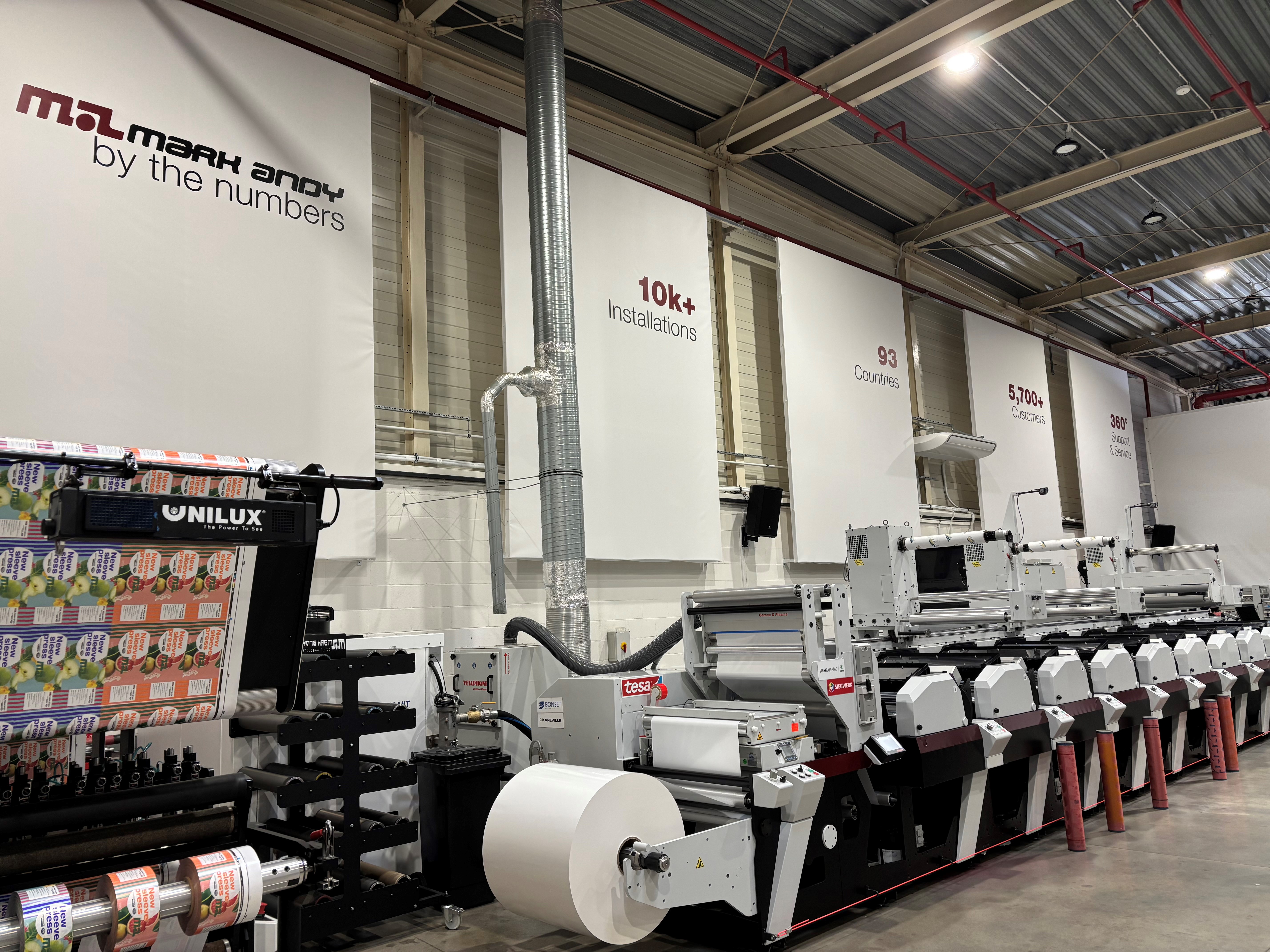 Die Flexodruckmaschine Performance Series S9 wird eines der Highlights von Mark Andy auf der Labelexpo Europe sein