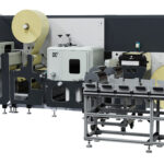 Die neue Grafotronic DCL2 550, mit einer Maschinenbreite von 550 mm, wird in der Endverarbeitung sowohl vorbedruckter als auch blanko Rollen eingesetzt (Quelle: Graficon)