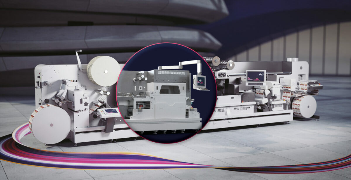ABG feiert auf der Labelexpo die Markteinführung der neuen DigiLase Laserstanze mit einer zusätzlichem Laserquelle (Quelle: ABG)