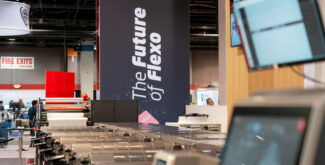 Unter der Vision „The Future is Flexo“ präsentiert sich Nilpeter mit zwei neuen Flexodruckmaschinen auf der Labelexpo (Quelle: Nilpeter)