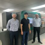 V.l.n.r.: Richard Dimmock, International Sales Manager, Dantex Group; Dan Pole,Studio- und Digitaldruck-Manager, BS Labels und Justin Nowell, Digital Director, Dantex Group (Quelle: Dantex)