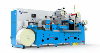 Auf der Labelexpo präsentiert Lemorau die Smart-L Premium-Weiterverarbeitungsmaschine, die jetzt mit einer verbesserten Software ausgestattet ist (Quelle: Gansert Maschinenbau)