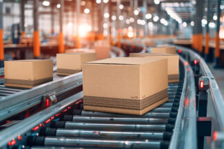 Mondi ermöglicht das etikettenfreie Verpacken von 35.000 Sendungen pro Tag bei Komsa mittels Hochleistungsdigitaldruck (Quelle: Mondi)
