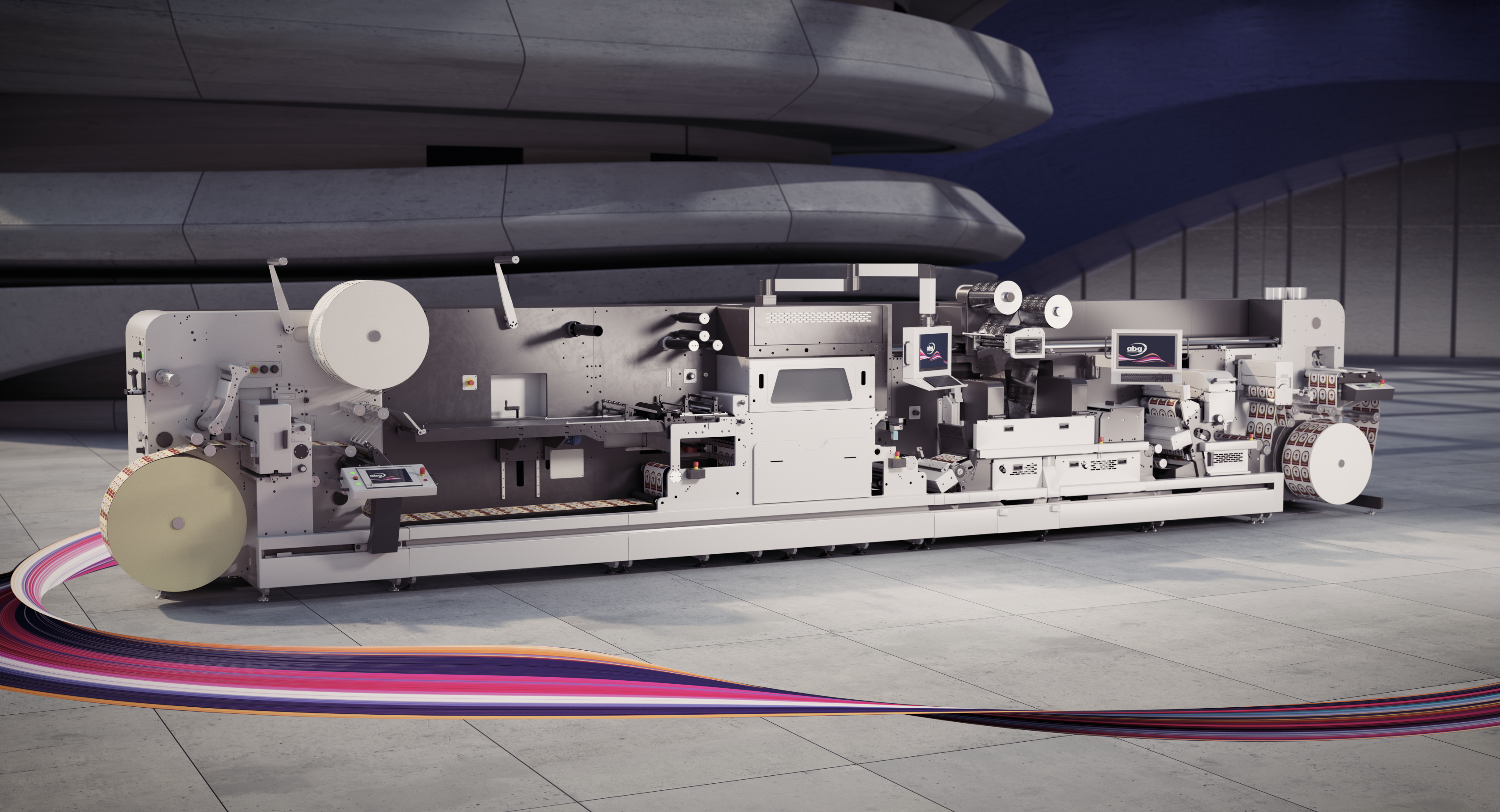ABG wird die DigiLase Duo erstmals auf der Labelexpo Europe 2025 auf Stand 3E41 präsentieren (Quelle: ABG)