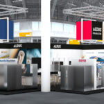 Gemeinsamer Messestand von API Transfer Technologies, Paragon Inks, Starfoil Technology und Newfoil Machines unter der neuen Dachmarke Aldus auf der Labelexpo Europe 2025 (Quelle: API Transfer Technologies)