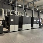 Die Jet Press FP790 von Fujifilm bei Delo: Mit der Digitaldruckmaschine für flexible Verpackungen erweitert die Druckerei ihr Portfolio um wirtschaftliche Lösungen für kleine und mittlere Auflagen (Quelle: Fuji)